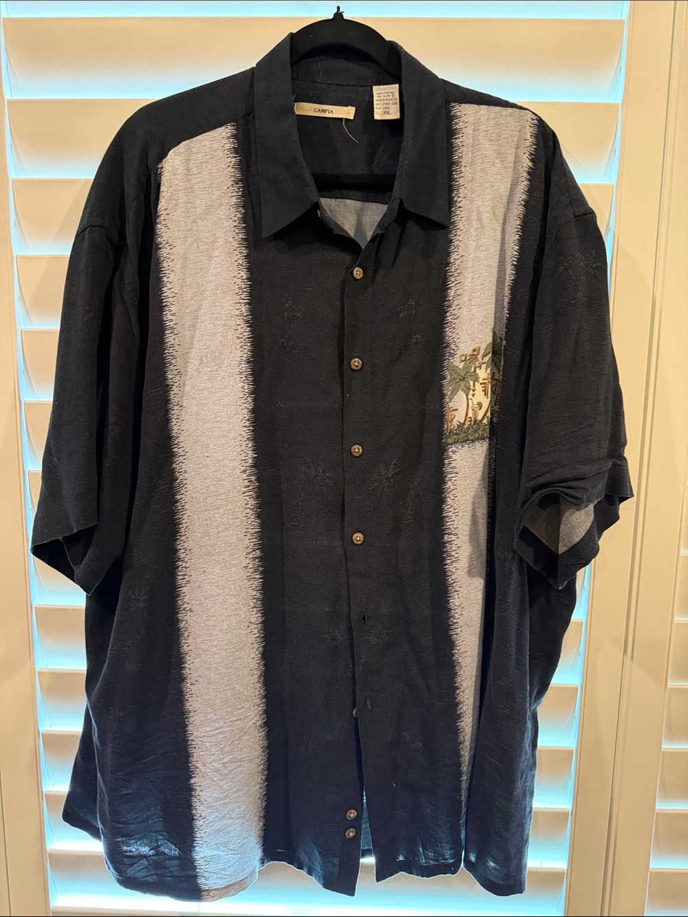 Campia Moda Men’s Rayon Camp Shirt size XXL